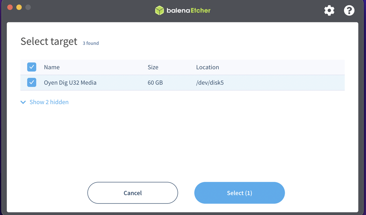 Using Balenaetcher Write Image In Usb