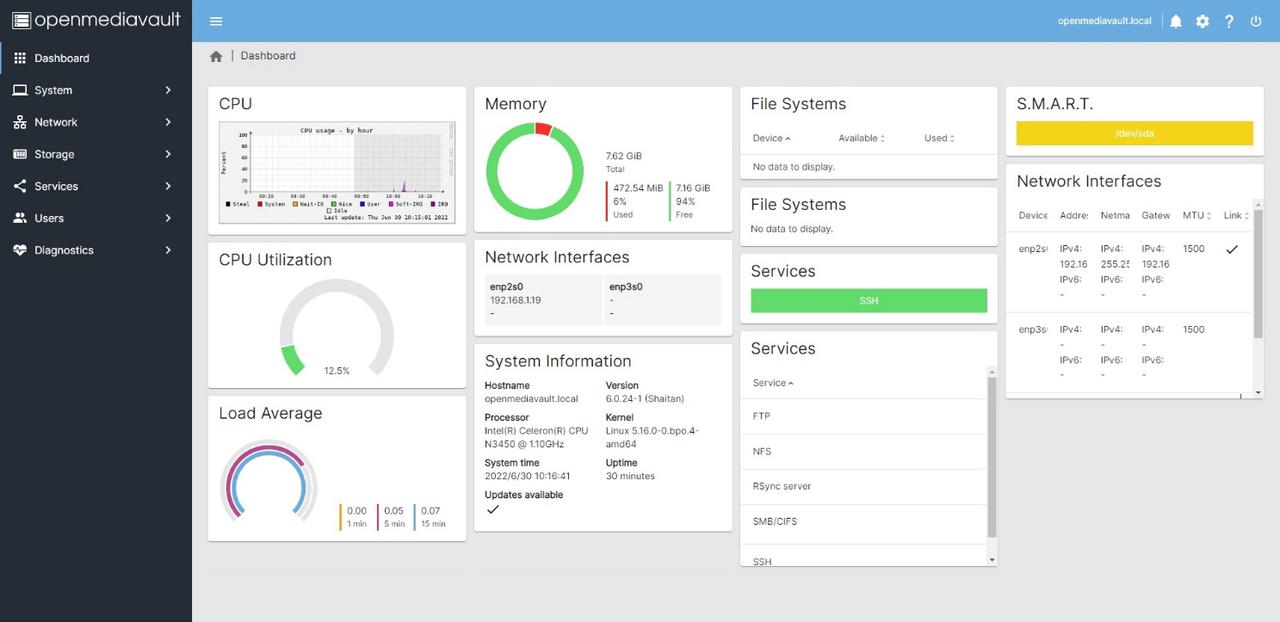 Omv Dashboard